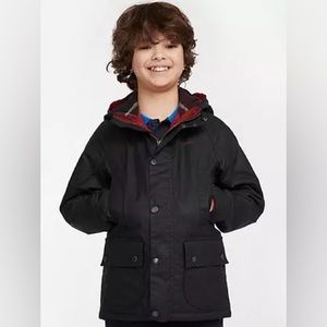 Barbour Boys Hooded Beaufort Medium & Large BRAND NEW